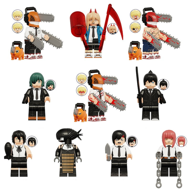 Chainsaw man mini figure set 10 pcs - Dcu Shop 