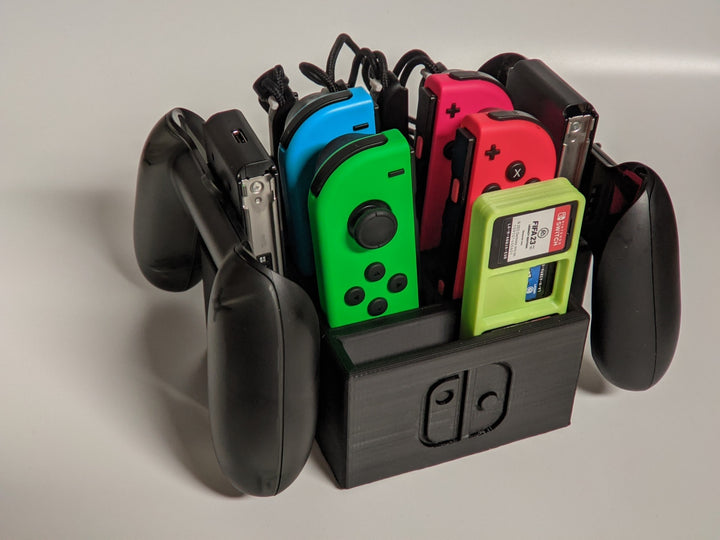Nintendo Switch Joy Con and Joy Con Grip Holder + Game Case Bundle - Dcu Shop 